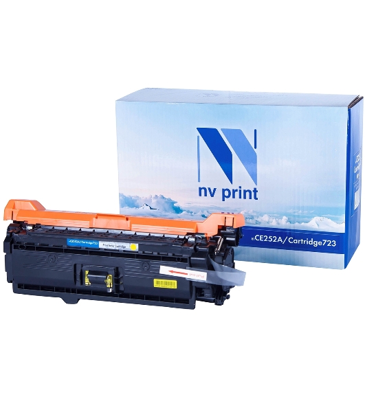 Картридж лазерный NVPrint совместимый HP CE252A/Canon 723 Yellow для LaserJet Color CP3525/CP3525dn/CP3525n/CP3525x/CM3530/CM3530fs/Canon i-SENSYS LBP7750Cdn (7000k)