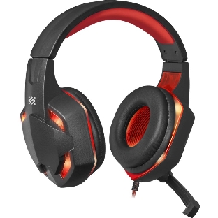 Гарнитура Defender WARHEAD G-370 черный/красный