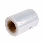 Стретч-пленка 100 мм х 20 мкм, вес 0,23 кг, прозрачная (первичное сырье), фото 1
