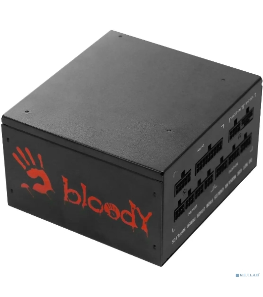 Блок питания Bloody BD-PS850G, 850Вт, 80 PLUS Gold, 120мм, модульный, черный