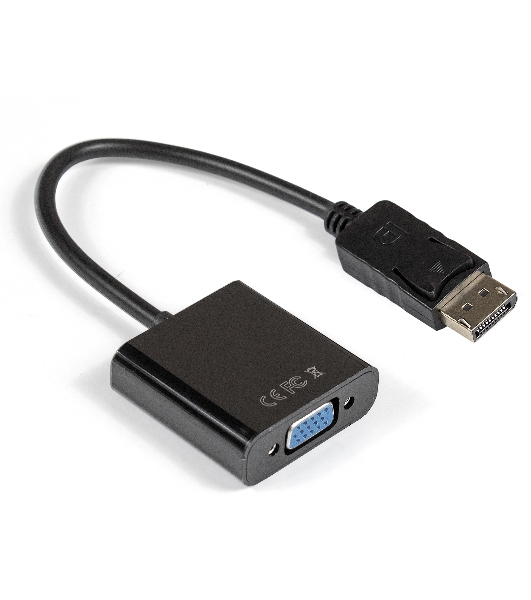 Кабель-переходник ExeGate EX284910RUS DisplayPort-VGA ExeGate EX-DPM-VGAF-0.15 (20M/15F, 0,15м)