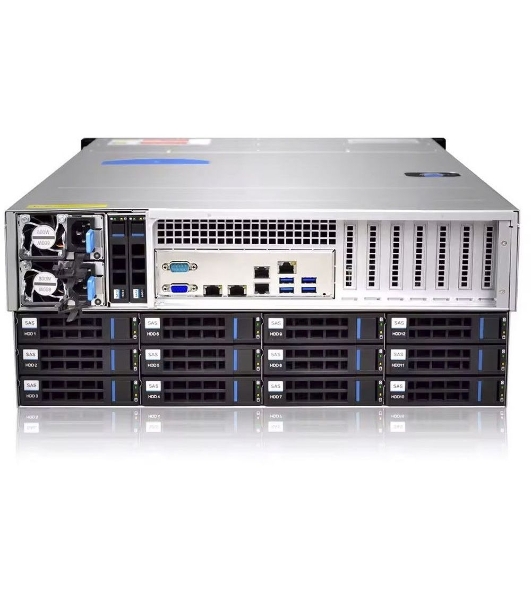 Серверный корпус 4U 36bay chassis,Expander backplane rear 2*2.5'SAS/SATA 1300W 1+1 EU power cables rail kit