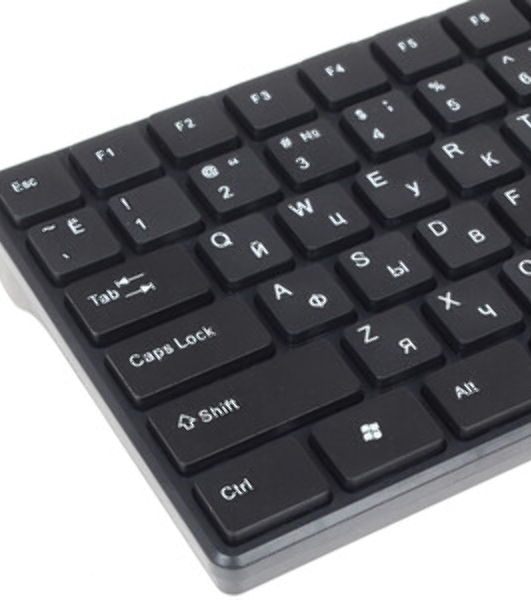 Комплект клавиатура+мышь Smartbuy SBC-229352GA-K беспроводной, USB, 1600 DPI, чёрный