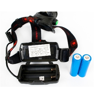 Фонарь Ultraflash налобный с аккумулятором E1336 3,7В, черный, 1LED, 4 Ватт, фокус, 2 ак 4 реж, сенсор, бокс