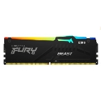 Оперативная память Kingston Fury Beast, DDR5, 32GB (2x16GB), 5200MHz, CL40, DIMM, с радиаторами, RGB, черный, фото3