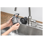 Встраиваемая посудомоечная машина ELECTROLUX EEG88600W/Встраиваемая полногабаритная посудомоечная машина, загрузка на 14 комплектов посуды, сенсорное управление, 8 программ, 59.6x56x82 см, черный, сушка: с открыванием дверцы, индикация на полу: проекция дисплея, фото3