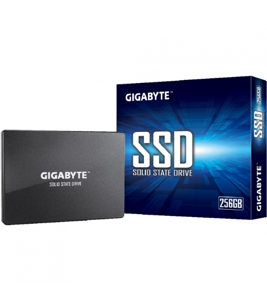 Накопитель SSD Gigabyte, 256Gb, 2.5', SATA III, R/W 520/500