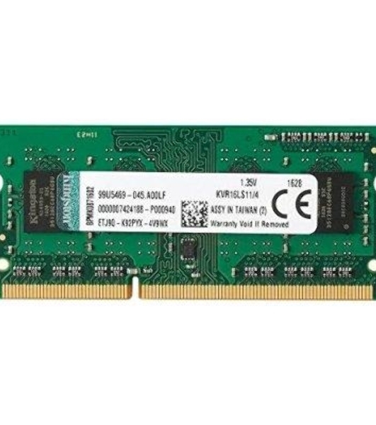 Оперативная память Kingston ValueRAM, DDR3L, 4GB (1x4GB), 1600MHz, CL11, SO-DIMM