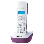 Телефон беспроводной (DECT) Panasonic KX-TG1611RUF (сиреневый) АОН, Caller ID,12 мелодий звонка,подсветка дисплея,поиск трубки, фото5