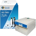 Картридж струйный G&G GG-C13T865140 T8651 черный (176мл) для Epson WorkForce Pro WF-M5690DWF/M5190DW, фото 1