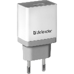 Сетевой адаптер питания Defender 1xUSB, 5V/2.1А, белый (UPA-21), фото 1