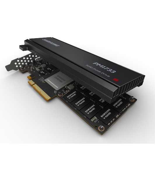 Накопитель SSD Samsung PM1733, 7.68Tb, U.2, NVMe, R/W 7000/3800