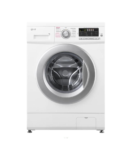 Стиральная машина LG F1296HDS1 белый, загрузка фронтальная 7 кг, 1200 об/мин., класс: А