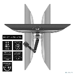 Настольное крепление ExeGate EDM1-3210-21G (кронштейн для одного монитора 15'-32', газовая пружина, VESA 75x75, 100x100, нагрузка 2-10 кг, наклон -45°/+90°, поворот -90°/+90°, вращение 360°, 2 способа крепления: сквозное и струбцина, черный), фото12