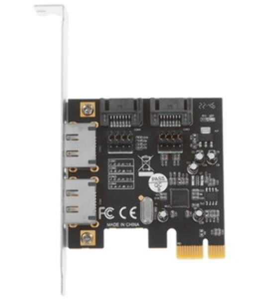 Контроллер ExeGate EXE-510 (PCI-E x4, SATA3 6Gb/s, 10 int, ASMedia Chipset ASM1166+JMB575)