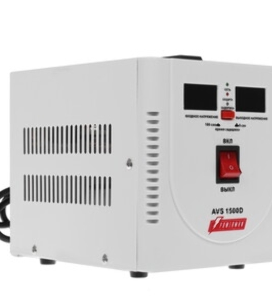 Стабилизатор напряжения PowerMan AVS 1500 E белый