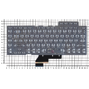 Клавиатура для ноутбука Asus ROG GU502 черная c подсветкой маленький энтер