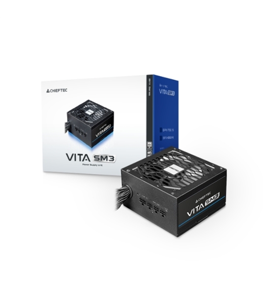 Блок питания Chieftec Vita SM3 BPX-850-C (ATX 3.1, 850W, 80 PLUS BRONZE, Active PFC, 120мм fan, Semi-modular Cable Management) Retail
