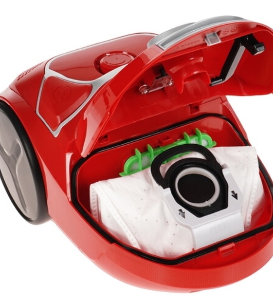 Пылесос Tefal TW3953EA красный/серебристый, 750 Вт, уборка сухая, пылесборник мешок 3 л