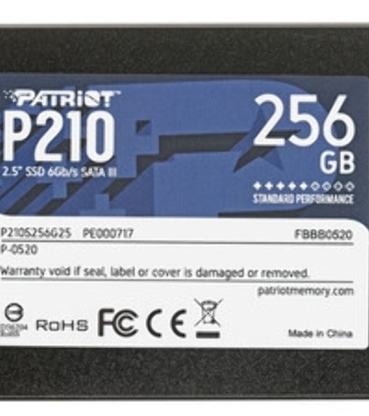 Накопитель SSD Patriot P210, 256Gb, SATA III, 2.5', R/W 500/400
