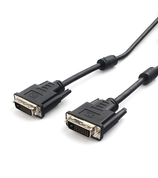 Кабель DVI-D dual link Cablexpert CC-DVI2L-BK-10M, 25M/25M, 10м, черный, экран, феррит.кольца, пакет