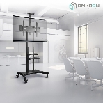 Стойка для телевизора с кронштейном ONKRON TS1881 50'-86', мобильная, черный, фото17