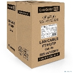Кабель UTP 4 пары кат.5e Exegate медь, 305м pullbox, серый, фото4