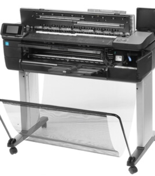 Плоттер струйный HP DesignJet T830 MFP (F9A28D), A1, 24', цветной, печ. A1 за 26 сек., 610 мм, 2400x1200 dpi, Wi-Fi, USB 2.0, Ethernet