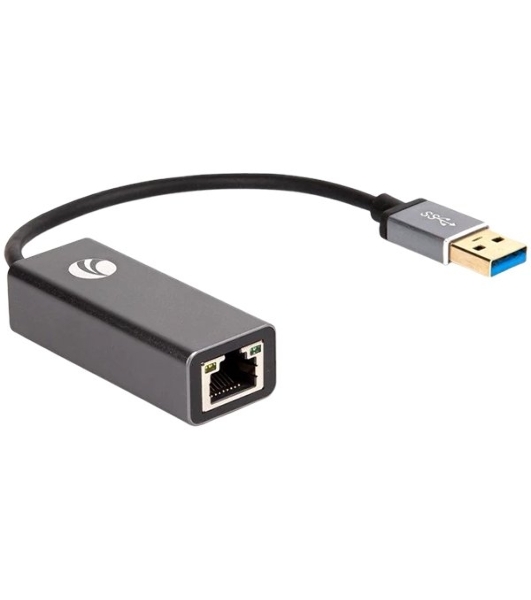 Кабель-переходник USB 3.0 (Am) --> LAN RJ-45 Ethernet 1000 Mbps, Aluminum Shell, VCOM DU312M