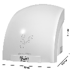 Сушилка для рук Puff 8975 1200Вт белый, фото 1