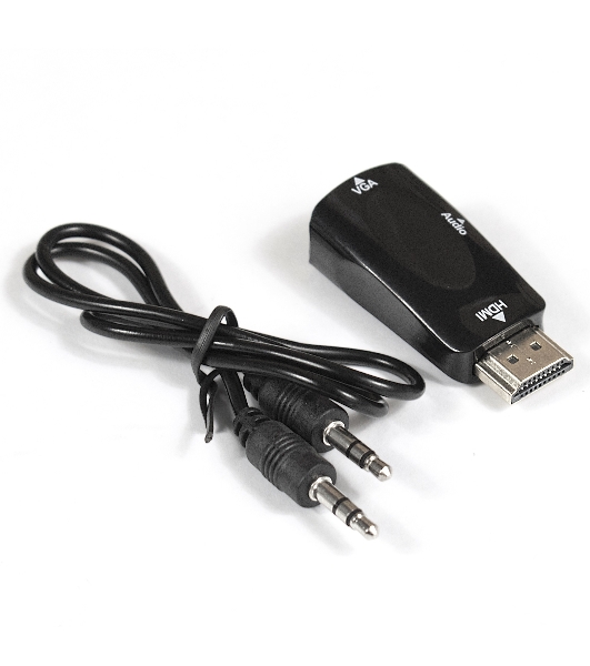 Переходник ExeGate EX284927RUS HDMI-VGA ExeGate EX-HDMIM-VGAF-C (19M/15F)