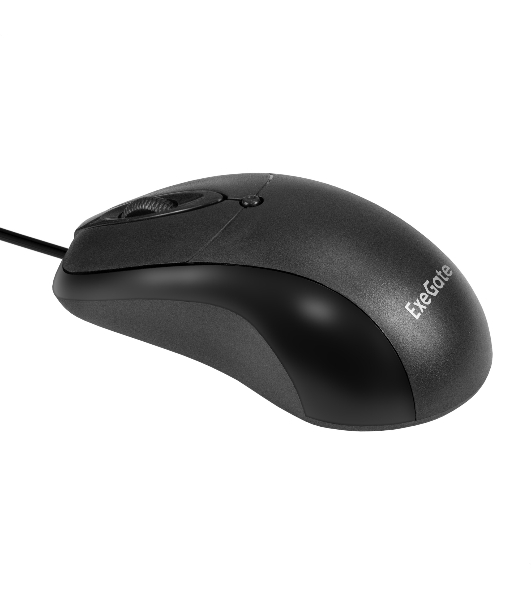 Мышь проводная ExeGate Professional Standard B100 черный, 1000 dpi, USB, кнопки - 3