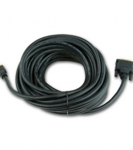 Кабель HDMI-DVI Cablexpert CC-HDMI-DVI-6, 19M/19M, single link, медь, позол.разъемы, экран, 1.8м, черный, пакет