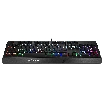Клавиатура проводная MSI VIGOR GK20 RU черный USB Multimedia for gamer LED (подставка для запястий), фото6