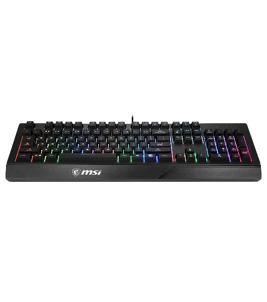 Клавиатура проводная MSI VIGOR GK20 RU черный USB Multimedia for gamer LED (подставка для запястий)