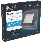 Прожектор светодиодный Gauss Qplus 100Вт 6500К 8500лм IP65 графит. сер. 1/4, фото4