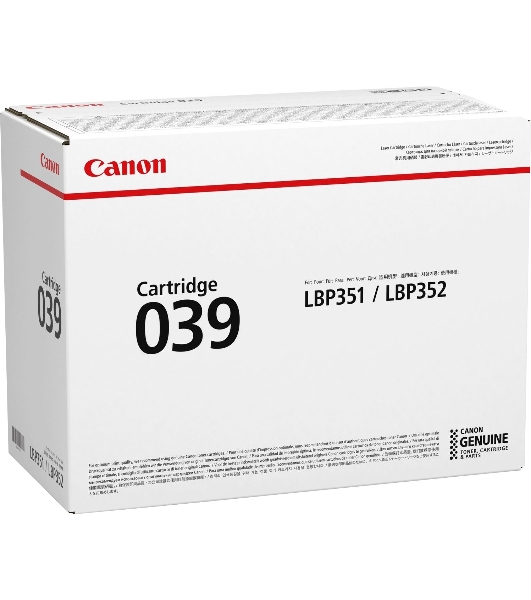 Картридж лазерный Canon Cartridge 039BK (0287C001) черный (11000 стр.) для Canon LBP351x/352x