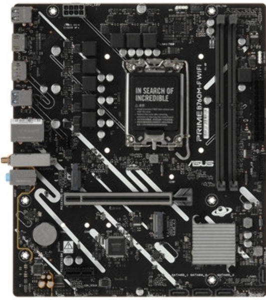 Материнская плата ASUS B760M-AYW WIFI-SI, LGA 1700, Intel B760, 2xDDR5, 4xSATA, 2xM.2, 1xPCIe 4.0 x16, 2xPCIe 4.0 x1, 1xHDMI, 1x2.5Gb LAN, Wi-Fi 6, Bluetooth 5.3, 4xUSB-A 5Gbps, 2xUSB-A 2.0, 3x3.5 мм, 7.1, mATX