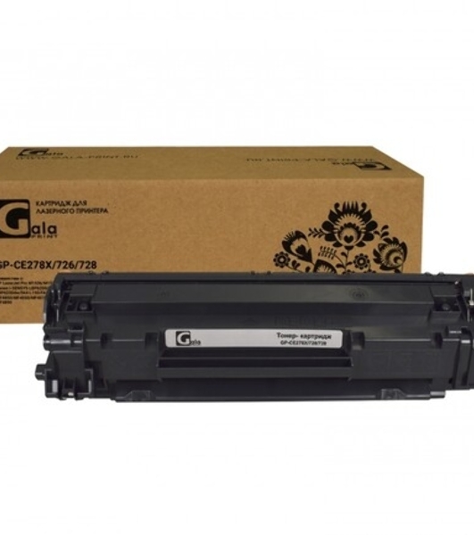 Картридж лазерный GalaPrint GP-CE278X/726/728 черный (2300 стр.) для HP LJ Pro P1560/P1566/P1600/P1606dn/M1536 Canon i-Sensys MF4410/4420/4430/4450/4550d/4570d/4580dn/4870dn/D520/LBP-6200D