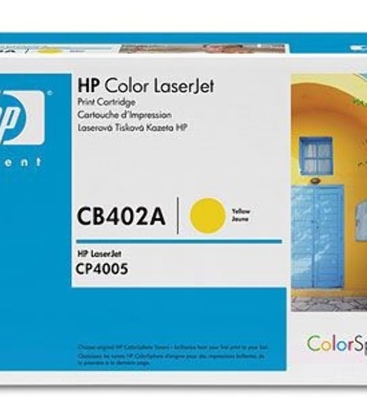 Картридж лазерный HP CB402A желтый CP4005