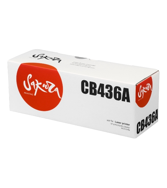 Картридж лазерный Sakura CB436A для HP LJ P1505/M1120mfp/M1522mfp, черный, 2000 к.
