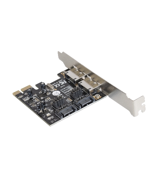 Контроллер ExeGate EXE-501 PCI-E 2.0, SATA3 6Gb/s, 2 int+2 ext (OEM)