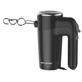 Миксер Willmark WHM-7003 (500Вт, 6 скоростей, насадки для взбивания/для теста, черный)
