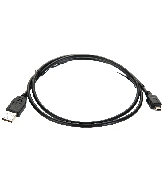 Кабель USB 2.0 A-->mini-B 5P (1м) черный TELECOM/VCOM TC6911BK-1.0M