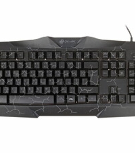 Комплект клавиатура+мышь Oklick HS-HKM100G проводной, USB, 2400 DPI, чёрный