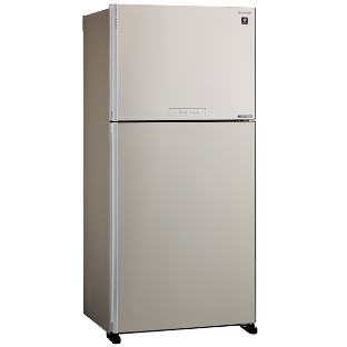 Холодильник Sharp SJ-XG60PMBE бежевый двухкамерный 422/178 л морозилка сверху, No Frost