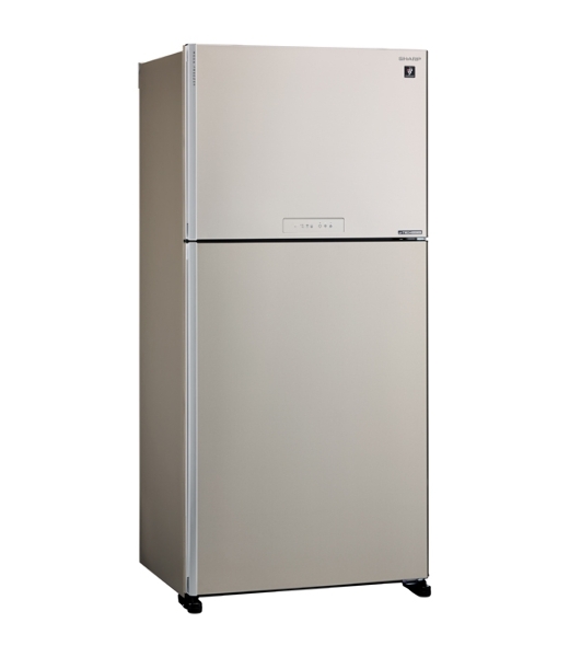 Холодильник Sharp SJ-XG60PMBE бежевый двухкамерный 422/178 л морозилка сверху, No Frost