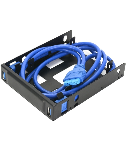 Панель с двумя портами USB 3.0 в слот 3.5 компьютерного корпуса и слот 2x2.5 CMU3-B3