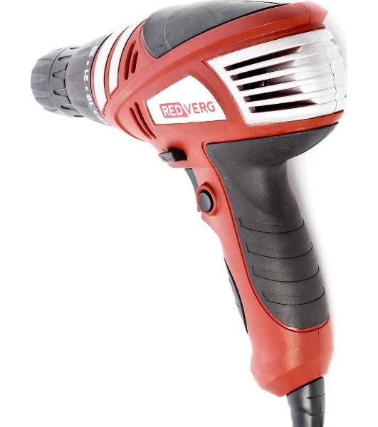 Дрель-шуруповерт RedVerg RD-SD320/1, 320 Вт, 15 Нм, щеточный
