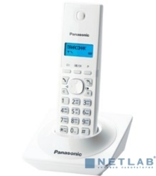 Телефон беспроводной (DECT) Panasonic KX-TG1711RUW (белый) АОН, Caller ID,12 мелодий звонка,подсветка дисплея,поиск трубки